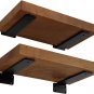 6 Inch Floating Shelf Bracket, 1/4â Thick Heavy Duty Rustic Industrial Shelf Bra