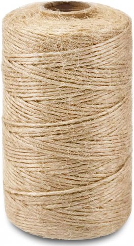 328Ft Jute Twine String Thin Natural Hemp Twine for Gift Wrapping Craft Plant Ga
