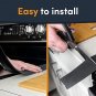 Silicone Stove Gap Covers (2 Pack), Heat Resistant Oven Gap Filler Seals Gaps be