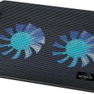 Laptop Cooling Pad 2 1000RPM Fans Portable Computer Cooler, Blue Leds, S007