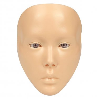 Makeup Practice Full Face, 5D Reusable Silicone Makeup Practice Board Face with