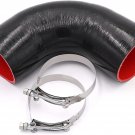 90 Degree 4-Ply Elbow Coupler Silicone Hose 4-Inch(102Mm) with T-Bolt Clamps for