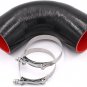 90 Degree 4-Ply Elbow Coupler Silicone Hose 4-Inch(102Mm) with T-Bolt Clamps for