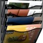 Office 5 Pocket Mesh Wall File Holder Hanging Folder Organizer Wall Mounted Maga