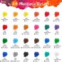 Caliart Acrylic Paint Set with 12 Brushes, 24 Colors (59Ml, 2Oz) Art Craft Paint