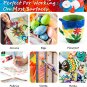 Caliart Acrylic Paint Set with 12 Brushes, 24 Colors (59Ml, 2Oz) Art Craft Paint