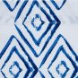 Microfiber Blue Diamond Printed Pattern Bathroom Shower Curtain - Blue Diamond,