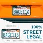 Silicone License Plate Frames Black, 2 Pack Car License Plate Covers, Universal