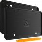 Silicone License Plate Frames Black, 2 Pack Car License Plate Covers, Universal
