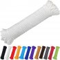 90 Ft 1/4 Inch (7Mm) Nylon Poly Rope Flag Pole Polypropylene Clothes Line Campin