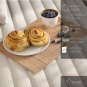 Sofa Arm Tray Table Couch Bedside Wood Coaster Coffee Cup Foldable Armrest Caddy