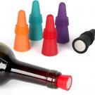 SZUAH Wine Bottle Stopper (Set of 5), Silicone Reusable Wine and Beverage Bottle