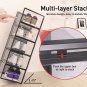 Large Shoe Organizer Storage Boxes for Closet, Fit Size 11, Clear Plastic Stacka
