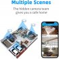 Wifi Camera in Wall Smoke Case, 1080P Wireless Security Camera with Cell Phone A