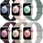 6 Pack Sport Bands Compatible with Apple Watch Band 38Mm 40Mm 41Mm 42Mm 44Mm 45M