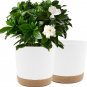 Plant Pots Set of 2 Pack 10 Inch,Planters for Indoor Plants with Drainage Holes