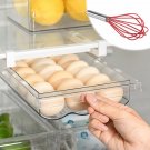 Egg Holder for Refrigerator Drawer - Fridge Egg Drawer Organizer with Whisk Frid