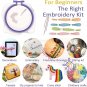 Embroidery Floss Rainbow Color 50 Skeins per Pack Cross Stitch Threads Friendshi