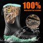 Rubber Boots for Women All Seasons, 5Mm Neoprene Mid Calf Rain Boots with Steel