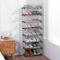Jucaifu Stackable Small Shoe Rack, Entryway, Hallway and Closet Space Saving Sto