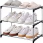 Jucaifu Stackable Small Shoe Rack, Entryway, Hallway and Closet Space Saving Sto