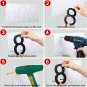 5.8 Inches Floating House Number for Outside, 7, Modern Black Shadow Address Num