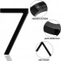 5.8 Inches Floating House Number for Outside, 7, Modern Black Shadow Address Num