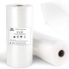 Vacuum Sealer Bags 8X50 Rolls 2 Pack for Food Saver, Seal a Meal, Weston. Commer