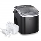 Ice Maker Countertop with Handle,9 Cubes Ready in 6 Mins,26Lbs/24H, Self-Cleanin