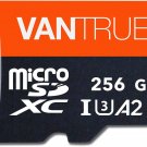256GB Microsdxc UHS-I U3 4K UHD Video High Speed Transfer Monitoring SD Card wit