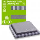 E-Cloth Stainless Steel Cleaning Kit, Microfiber Stainless Steel Cleaner for a S