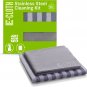 E-Cloth Stainless Steel Cleaning Kit, Microfiber Stainless Steel Cleaner for a S