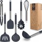 Dishwasher Safe Silicone Cooking Utensils - Heat Resistant Kitchen Utensil Set w