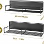 4 Pack Magnetic Spice Rack Organizer, Space Saver for Refrigerator and Microwave