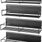 4 Pack Magnetic Spice Rack Organizer, Space Saver for Refrigerator and Microwave
