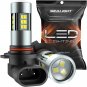 H10/9145/9140 LED Fog Light Bulbs, 6000K Xenon White, 27 SMD Chips, 360-Degree I