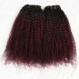 Virgin Human Hair Afro Kinky Curly Clip in Hair Extensions 120 Gram 7 Pieces Hum