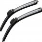OEM QUALITY Premium All-Season Windshield Wiper Blades (22"+22" Pair for Front W