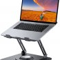 Laptop Stand for Desk, Adjustable Computer Stand with 360° Rotating Base, Ergono