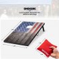 Wild Sports 2’X3’ Cornhole Outdoor Game Set, USA Flag MDF Wood with All-Weather