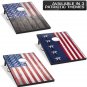 Wild Sports 2’X3’ Cornhole Outdoor Game Set, USA Flag MDF Wood with All-Weather