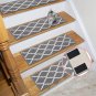 Melsan 1X4 Inch Hook and Loop Strips with Adhesive - 15 Sets, Strong Back Adhesi