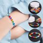 1900Pcs 7 Colors round Letter Beads Acrylic Alphabet Number Beads with 1 Roll El