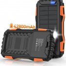 Solar Power Bank,Solar Charger,42800Mah Power Bank,Portable Charger,External Bat