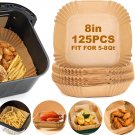 Air Fryer Paper Liners,125Pcs Parchment Paper, Air Fryer Disposable Paper Liner