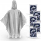 Disposable Rain Ponchos for Adults (5 Pack)