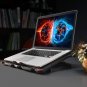 Laptop Fan Cooling Pad for 15.6-17.3 Inch Laptops, 5 Cooler Fans with Red Lights