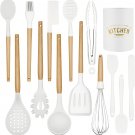 Kitchen Cooking Utensils Set, 14 Non-Stick Silicone Cooking Kitchen Utensils Spa