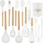 Kitchen Cooking Utensils Set, 14 Non-Stick Silicone Cooking Kitchen Utensils Spa