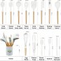 Kitchen Cooking Utensils Set, 14 Non-Stick Silicone Cooking Kitchen Utensils Spa